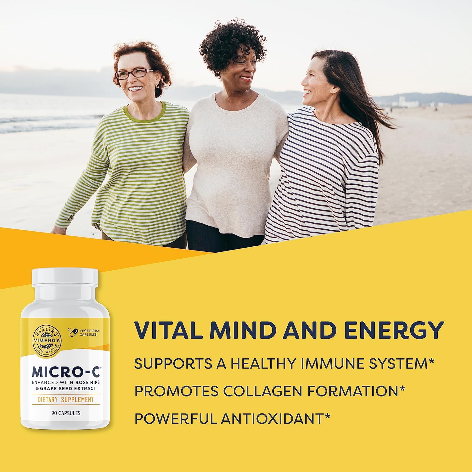Vimergy Micro-C® Capsules (90 Capsules) and Micro-C Immune Power*TM (125 Grams) - Bundle