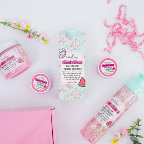 Bella & Bear Sweet n Sassy Watermelon Body Scrub, 3-in-1, 6.7 Oz, Exfoliating, Cleansing, Moisturizing