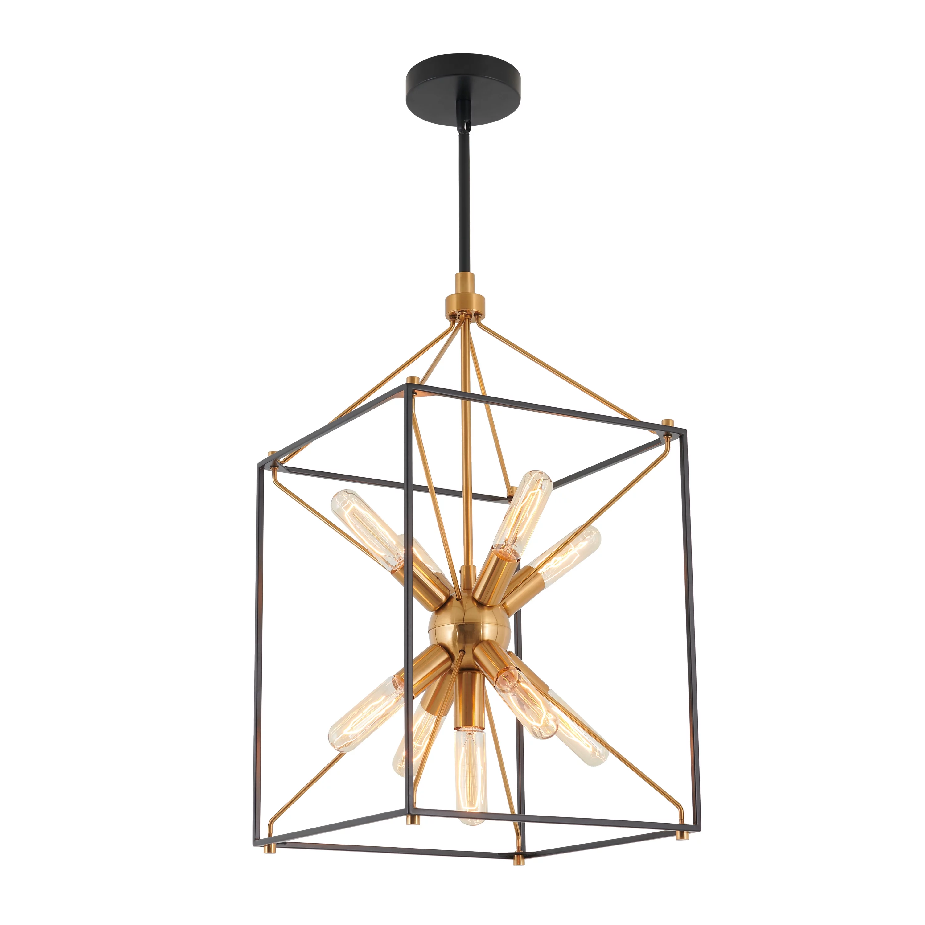Artika Clyde 9-light Pendant Black & Gold