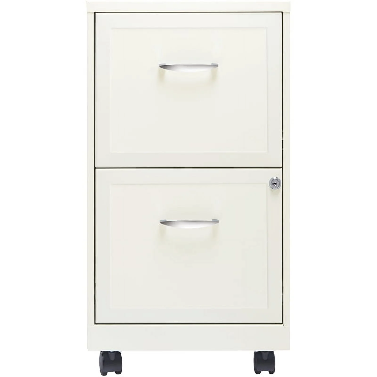 Scranton 2 Drawer Steel Mobile File Cabinet in Pure White