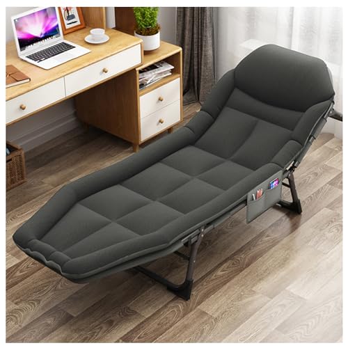 GeRRiT 3 in 1 Folding Camping Cot Bed, 5 Positions Adjustable Patio Chaise Lounge Chair, Folding Camping Cot for Adults, for Camping, Pool, Beach, Patio,A