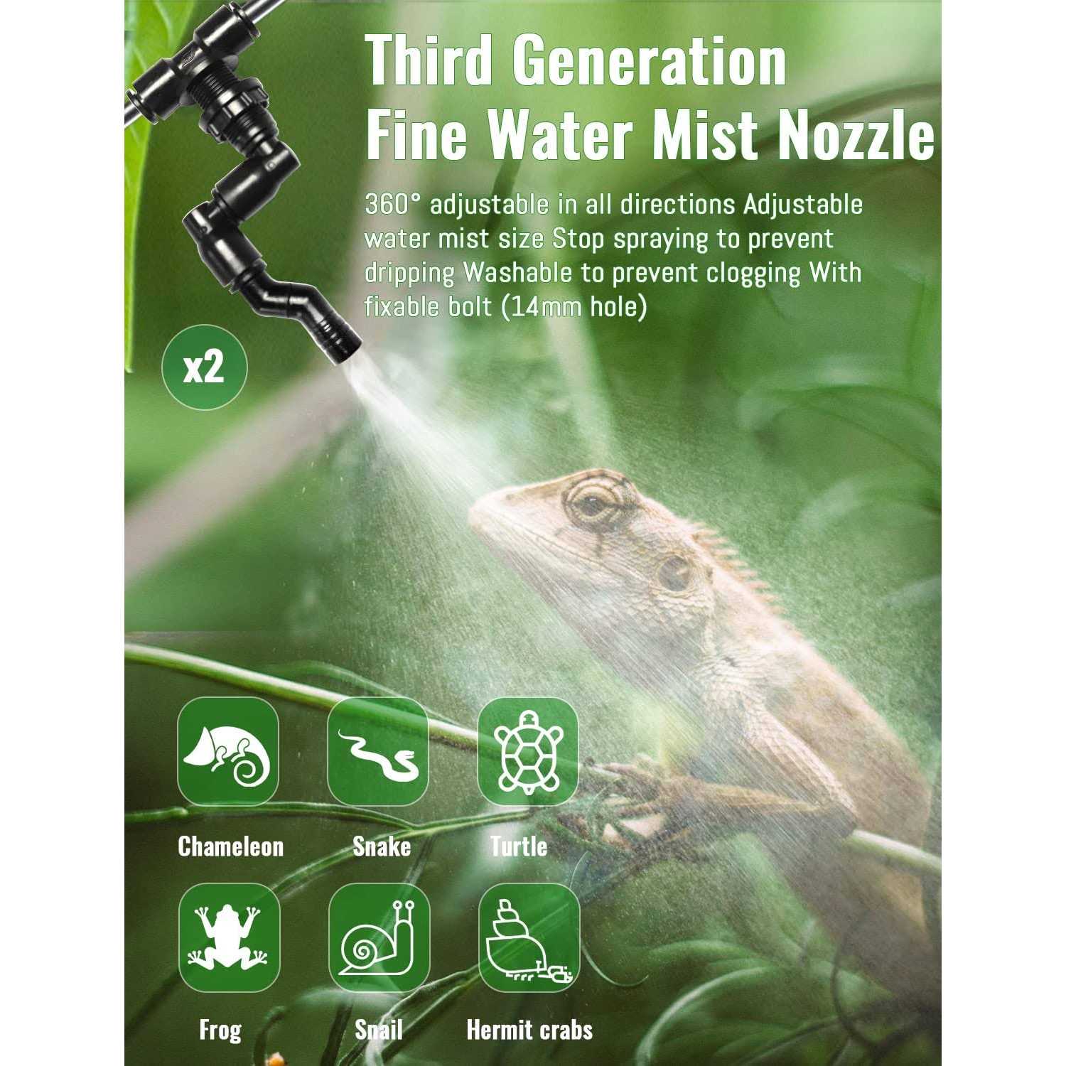 Ycxydr Reptile Mister Automatic Quiet Reptile Misting System with Timer - Pet Supplies online store