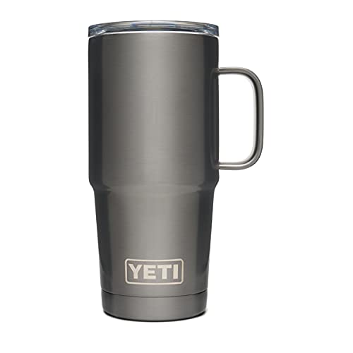 YETI Rambler 20 oz Travel Mug, Stainless Steel, Vacuum Insulated with Stronghold Lid