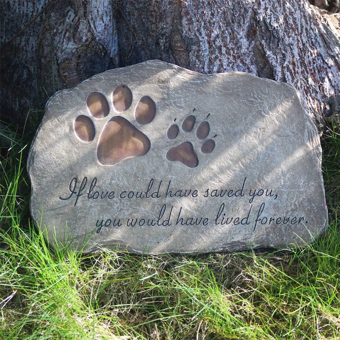 Jinhuoba Paw Prints Pet Memorial Garden Stone