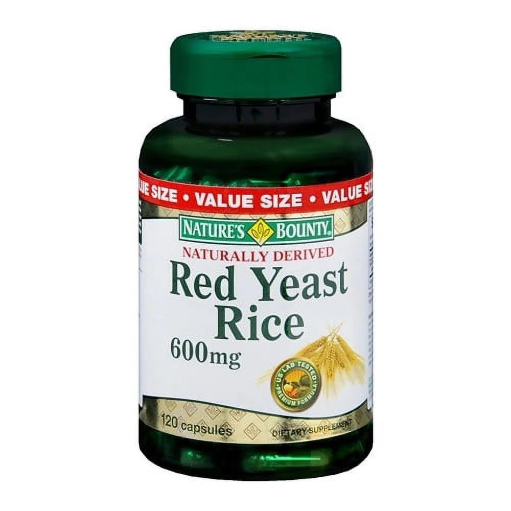 Natures Bounty Red Yeast Rice 600 Mg Capsules - 120 Ea, 3 Pack