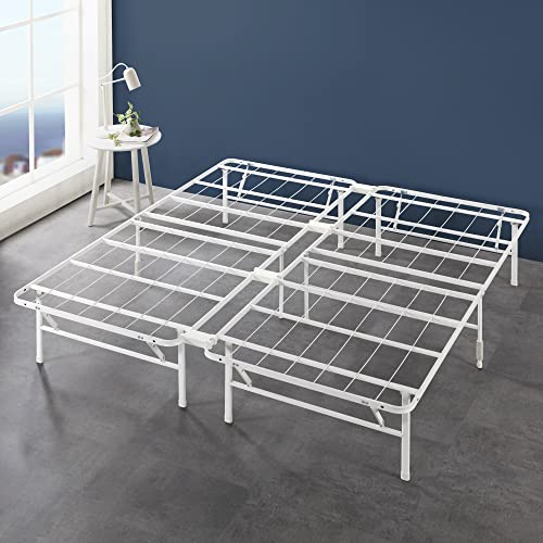 ZINUS Rumi 14in Full Metal Bed Frame, Quick Assembly SmartBase® Mattress Foundation, Heavy Duty Sturdy Steel with No Box Spring Needed, Eco-Friendly Packaging, Black