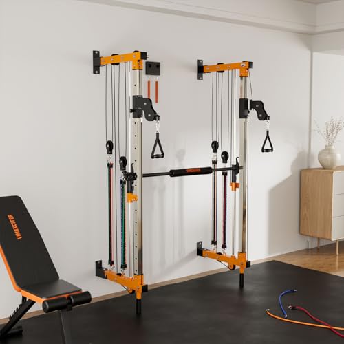 Wall Mount Smith Machine, Power Cage Rack, Cable Crossover Machine, Gym Squat Rack, Pull Up Bar, Cable Fly System, Home Gym Solution