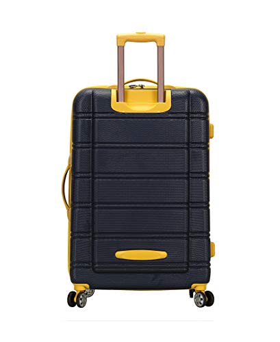 Rockland Melbourne Hardside Expandable Luggage with Spinner Wheels, 2TONEBLUE, 2 Piece (20/28)