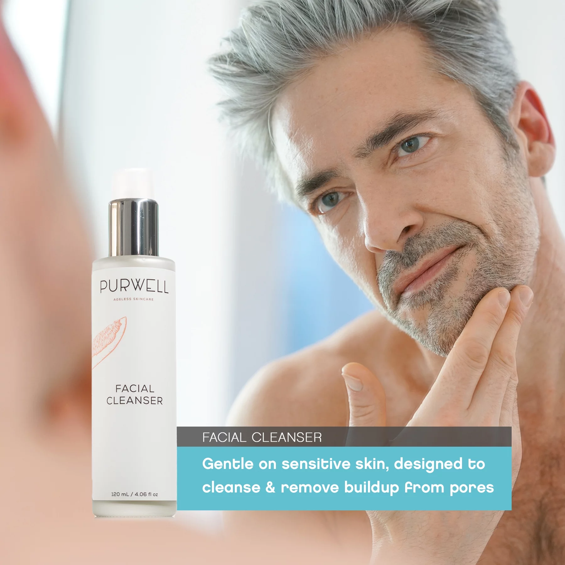 Pur-Well Living Ageless Facial Cleanser (120ml/4.06 fl oz)