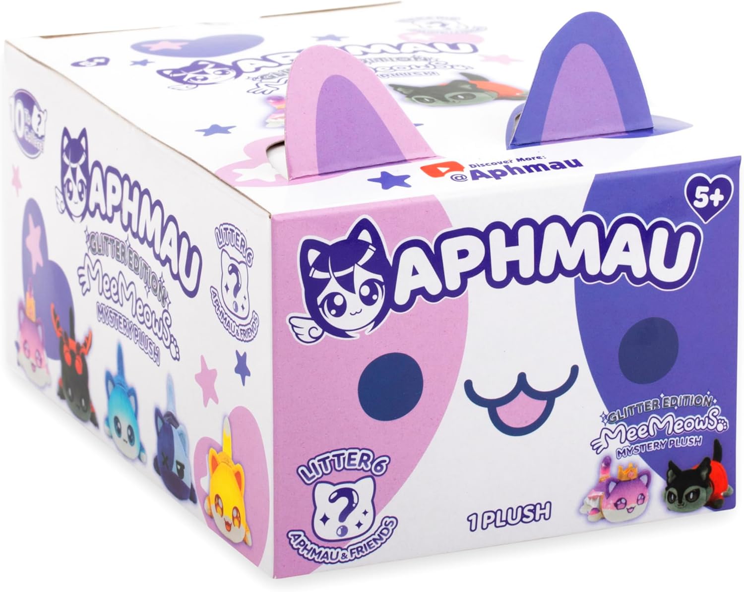 Aphmau 6” MeeMeow Mystery Plush – Series 6; YouTube Gaming Channel, Blind Box, 1 of 8 Possible, Friends MeeMeows, Official Merch