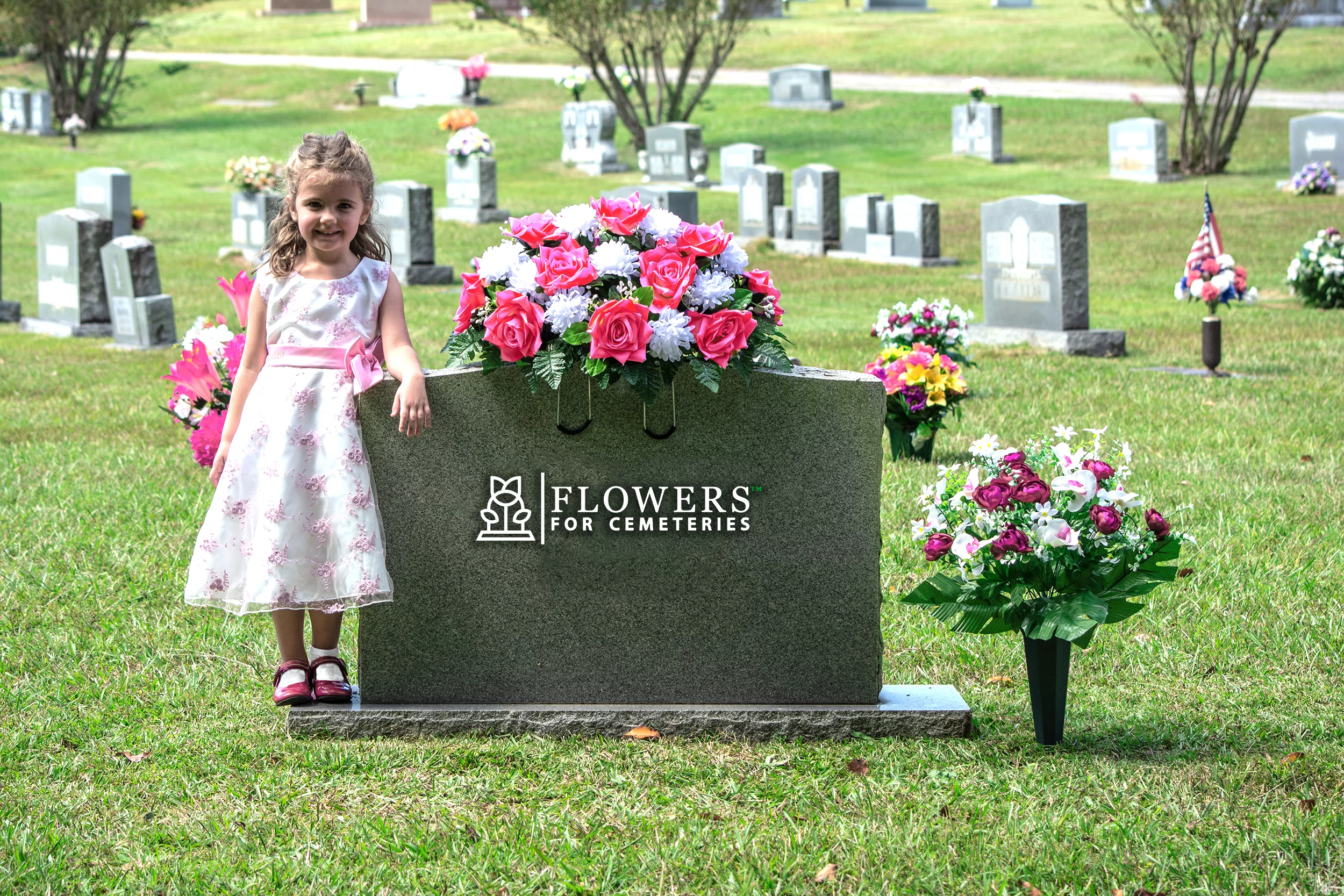 Sympathy Silks Artificial Cemetery Flowers 30