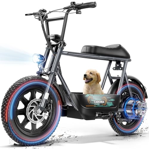 Caroma Peak 500W/800W/1200W Electric Scooter with Seat, 16 * 3