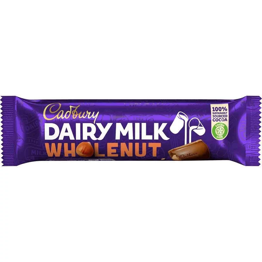 Cadbury Dairy Milk Whole Nut Bar 45g (Pack of 48)