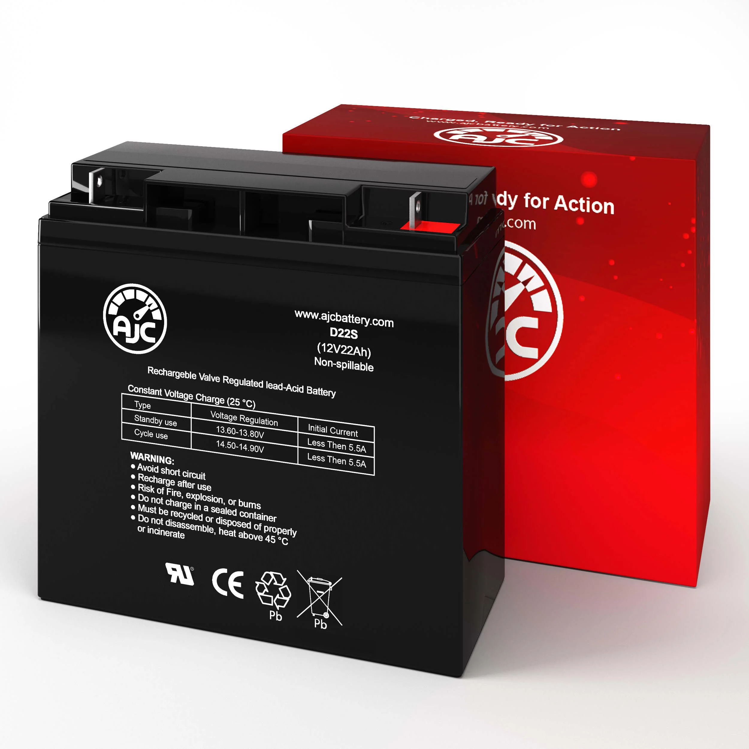 Access SLA1115 12V 22Ah Sealed Lead Acid Battery - This Is an AJC Brand Replacement