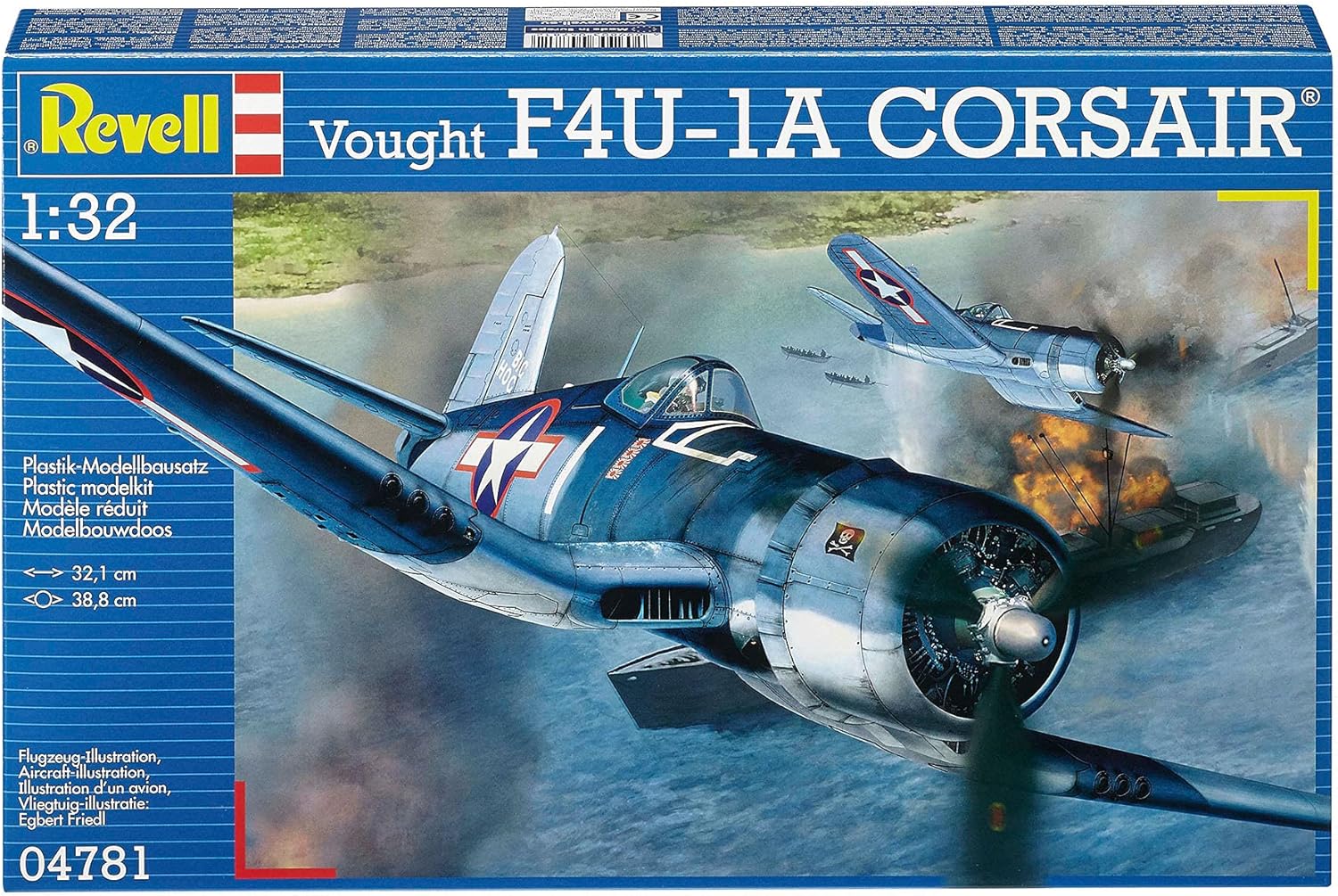 Revell Germany 04781 Vought F4U-1A Corsair Plastic Model Kit (1/32 Scale)
