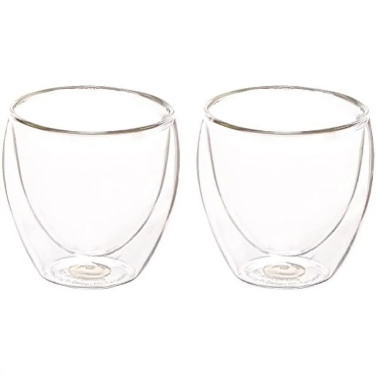 bodum pavina glass, double-wall insulated glass, clear, 2.5 ounce, .08 liter each (set of 2)