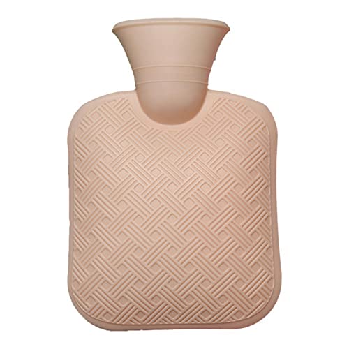 Hot-Water Bag，Hot Water Bag Durable Winter Warmer Hot Water Bag Multipurpose Latex Hot Water Bottle/Bianco