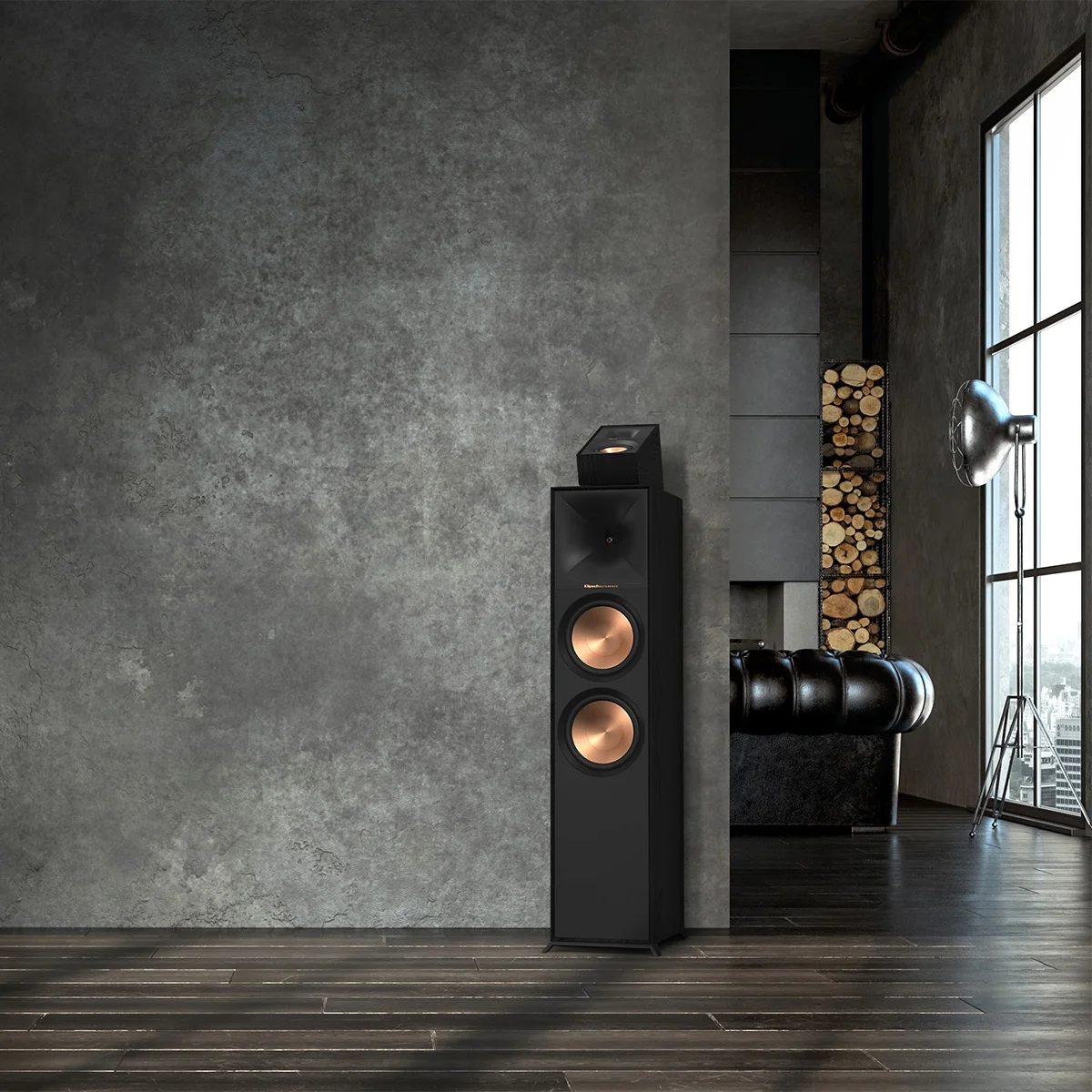 Klipsch R-40SA Reference Dolby Atmos Speakers - Pair (Black)