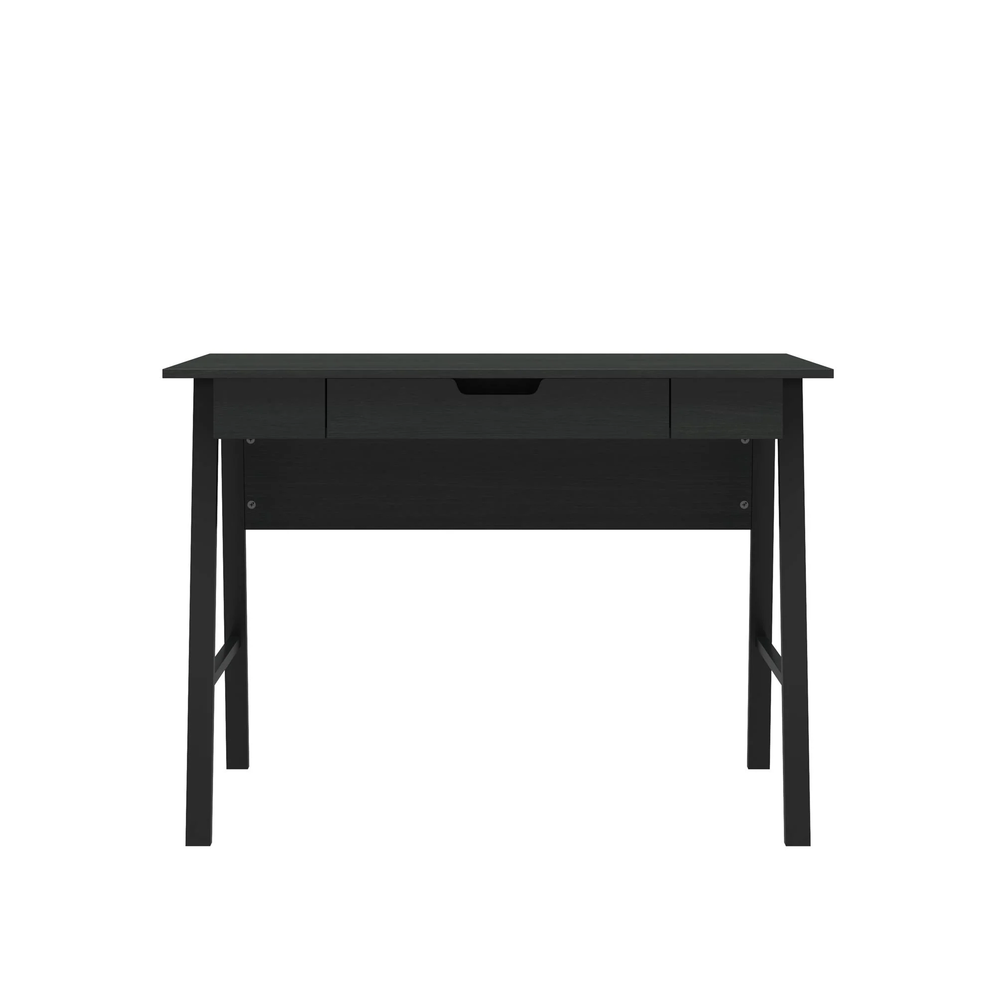 Ameriwood Home Oviedo Computer Desk with Drawer, Black Oak