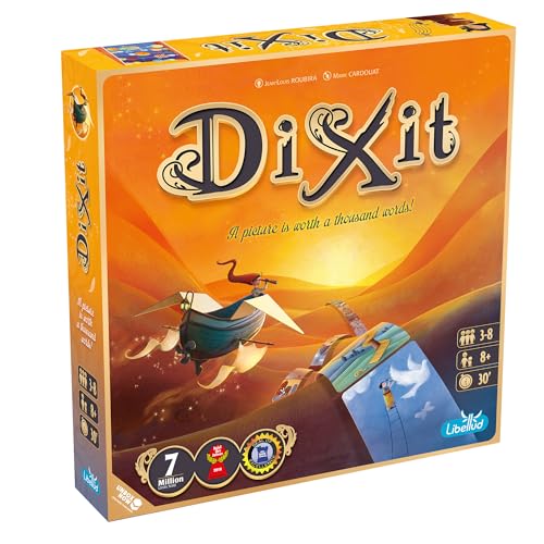 Asmodee Dixit Board Game (2021 Refresh) - The Award-Winning Game of Imagination, Creativity and Storytelling, Family Fun for Kids & Adults, Ages 8+, 3-6 Players, 30 Minute Playtime