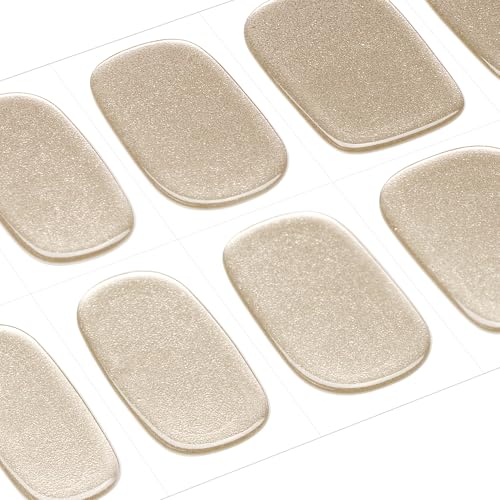 DANNI & TONI Semi Cured Gel Nail Strips Christmas Santa Claus Snowflakes Cat Eye Gel Nail Wraps 28 Stickers | Mistletoe Meow