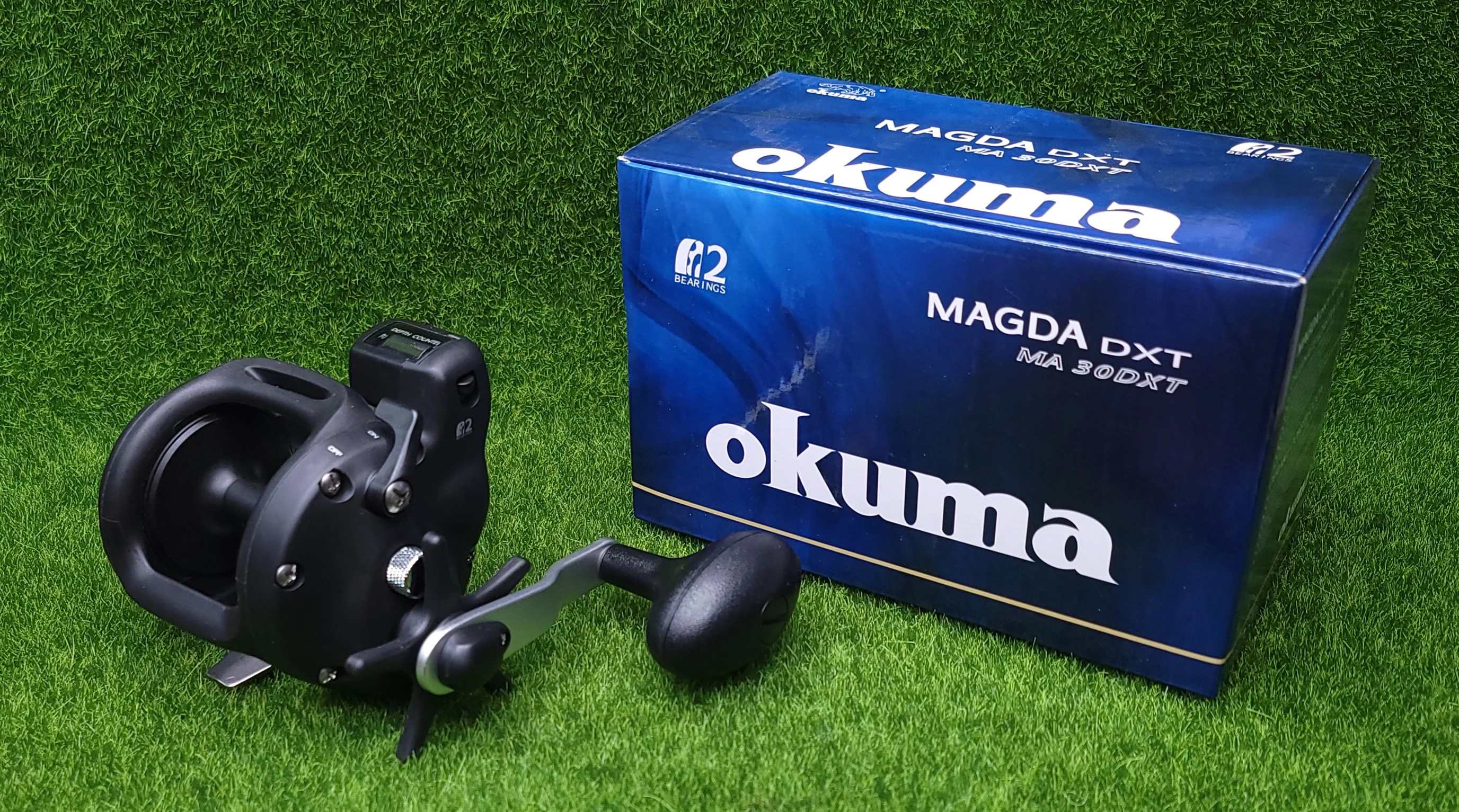 Okuma Magda Pro DXT 4.0:1 Levelwind Line Counter Reel, Right Hand - MA-30DXT