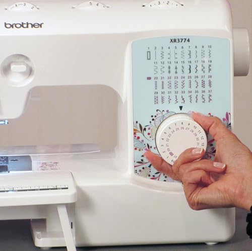 Brother Sewing and Quilting Machine, XR3774, 37 Built-in Stitches, Wide Table, 8 Included Sewing Feet