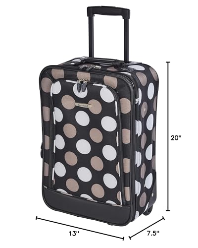 Rockland Fashion Softside Upright Luggage Set, Beach