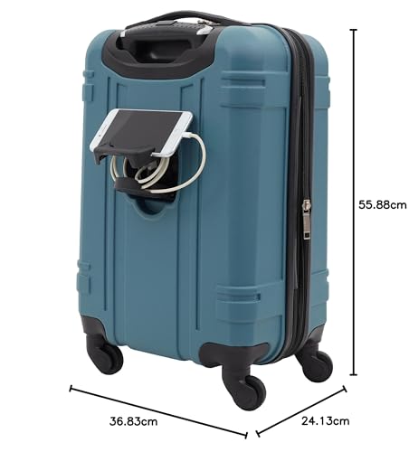 Wrangler Astral Hardside Luggage, Cedar, 20-Inch Carry-On