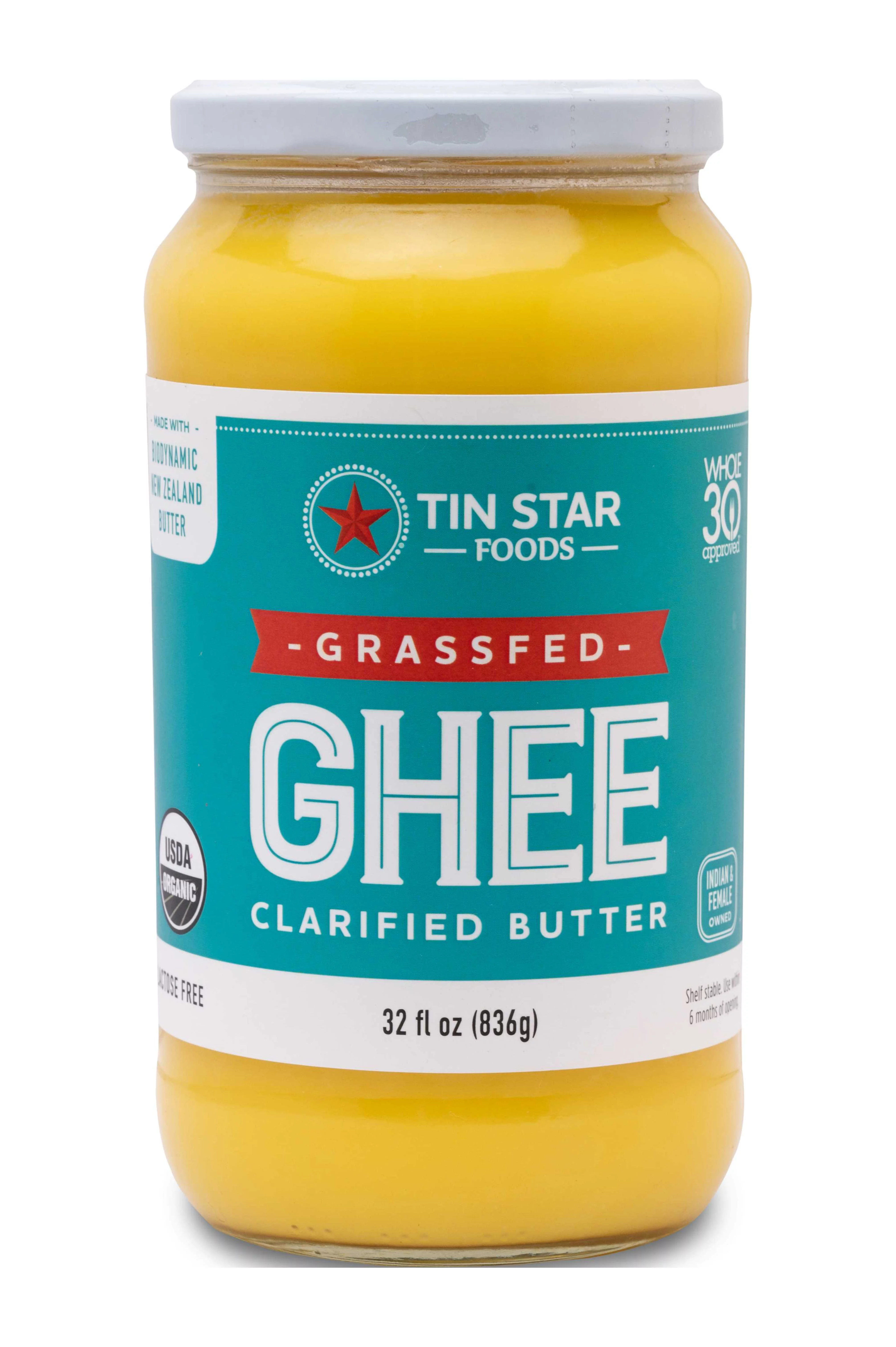 Tin Star New Zealand Organic Grassfed Ghee 32 OZ