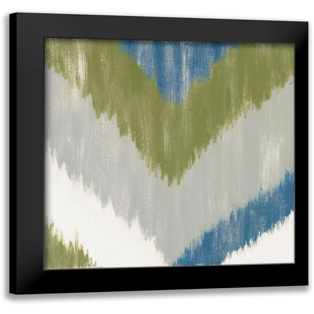 Vindedzis, Rita 12x12 Black Modern Framed Museum Art Print Titled - Zigs n Zags IV