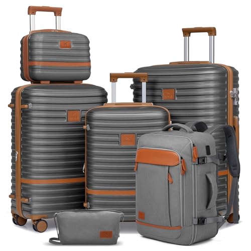 Joyway Expandable Carry on Luggage Sets Airline Approved, Lightweight Hard Shell 20 Inch Carry-on Suitcase with Spinner Wheels