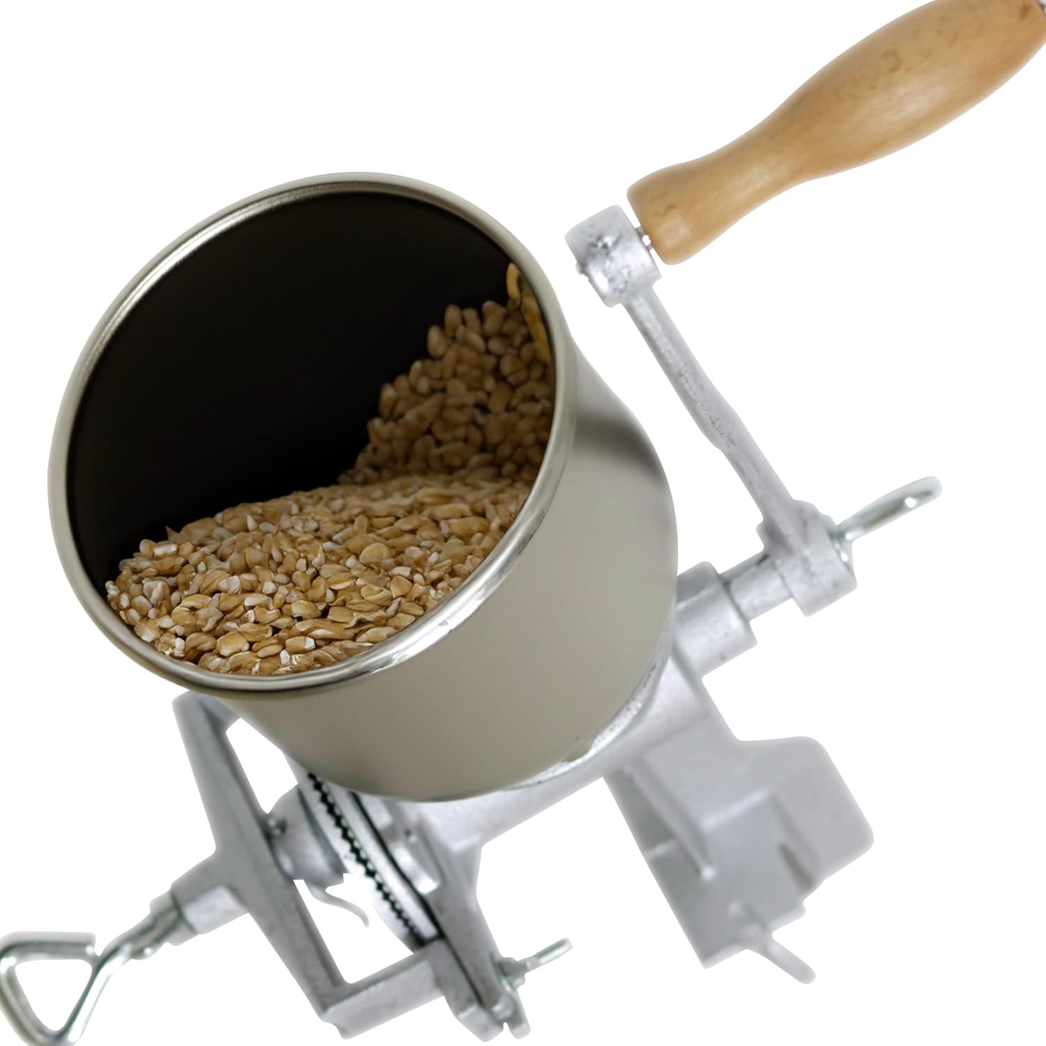 Trademark Innovations Cast Iron Grain Mill Grinder, Food Grinder, Food Mill Hand Crank, Manual Mill