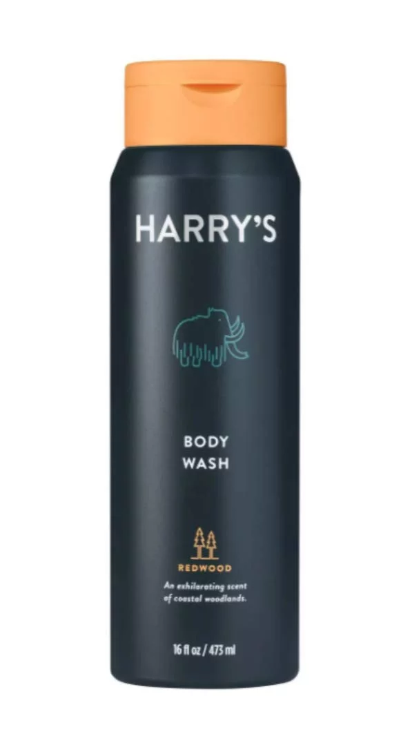 2 PACK Harry's Body Wash, Redwood, 16 oz.