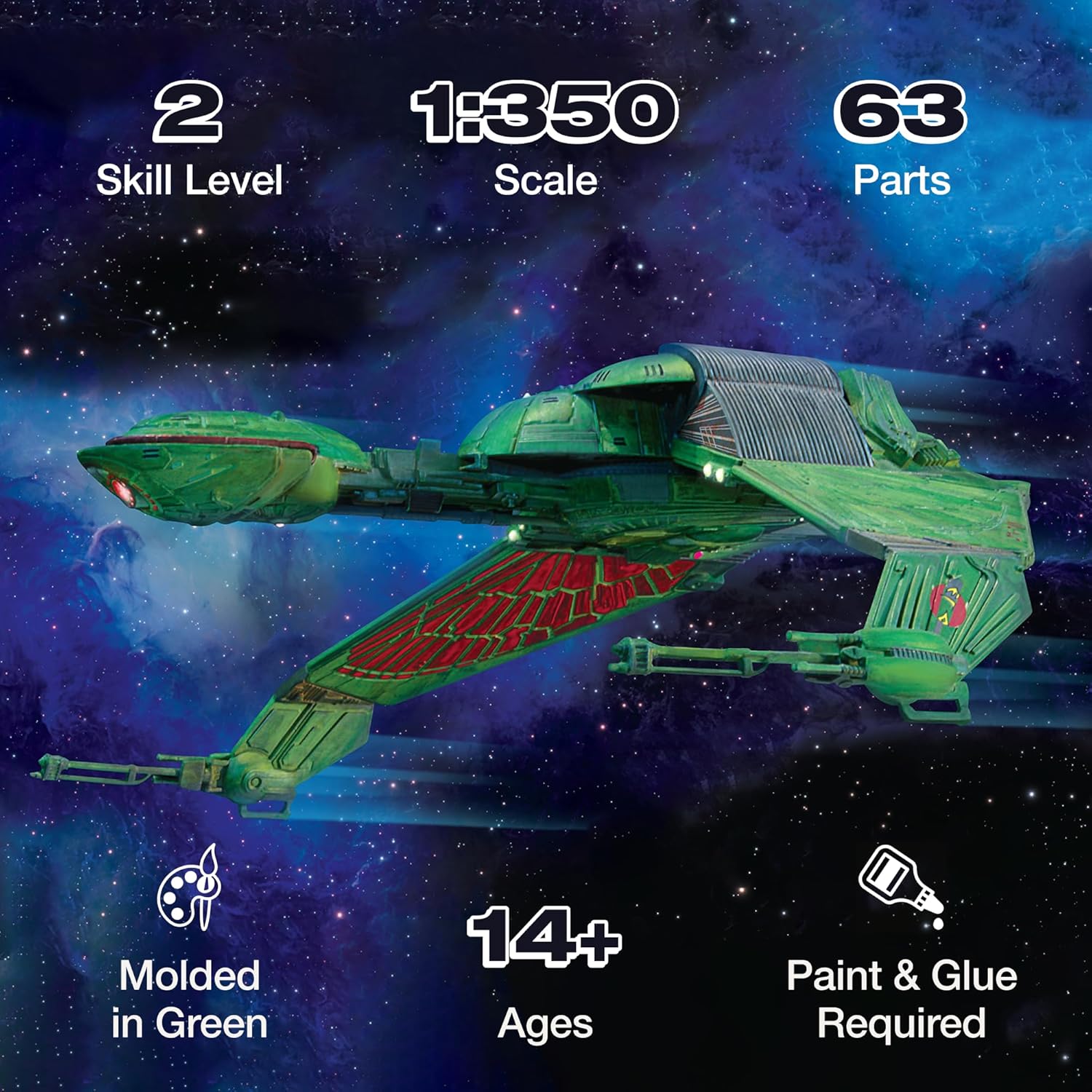 AMT Star Trek Klingon Bird of Prey 1:350 Scale Model Kit