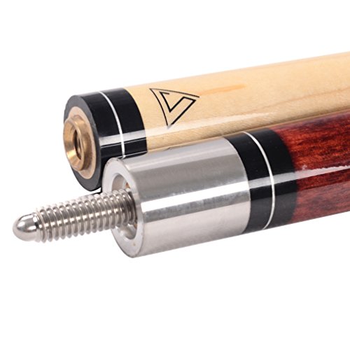 CUESOUL House Bar Pool Cue Sticks,Two Cue Sticks + 2x2 Pool Cue Case Hard