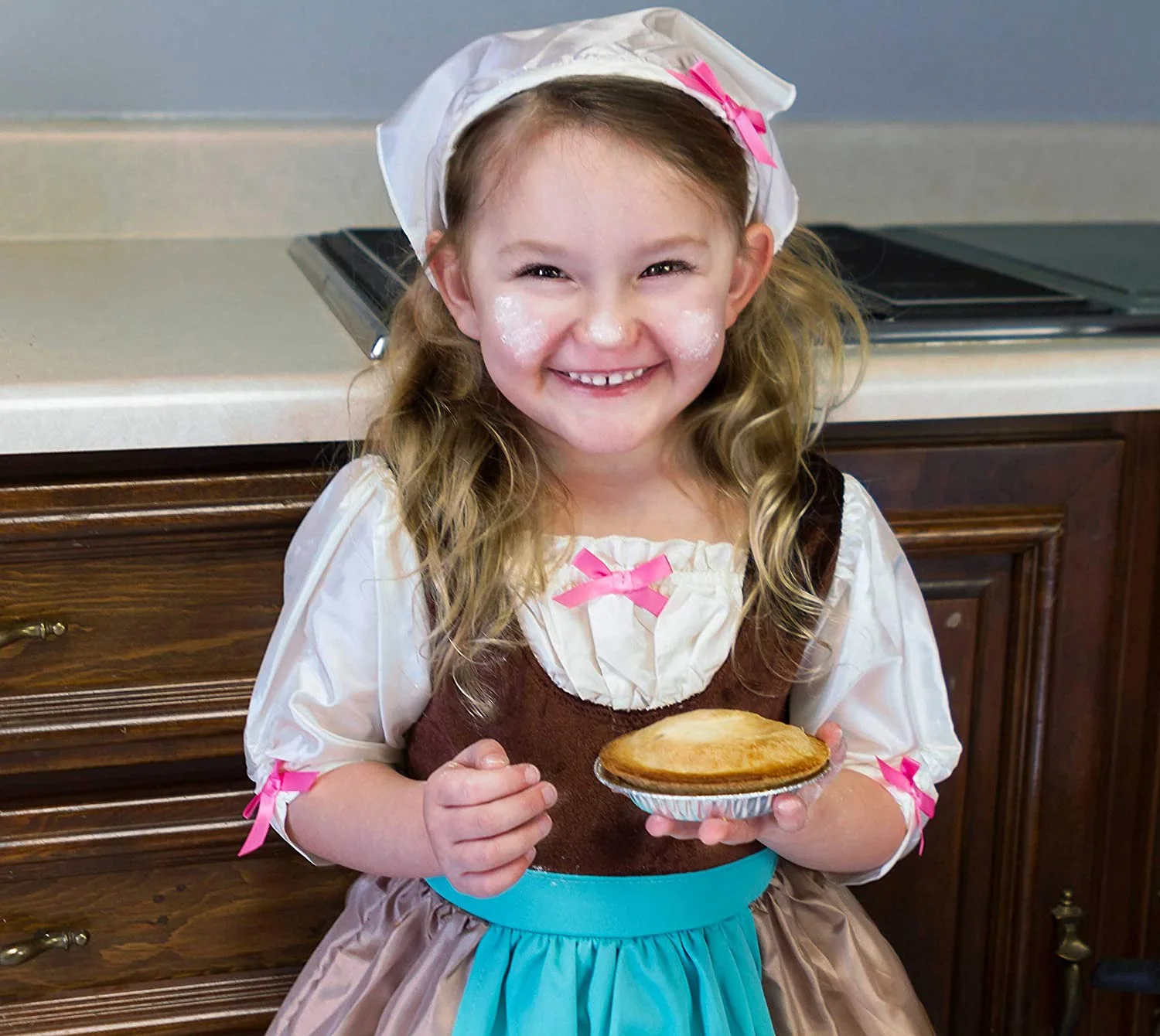 Cinderella Day Dress with Scarf