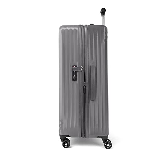 Travelpro Maxlite Air Hardside Expandable Carry on Luggage, 8 Spinner Wheels, Lightweight Hard Shell Polycarbonate Suitcase, Shadow Grey, Carry On 21-Inch