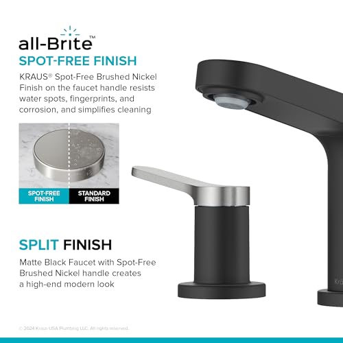 KRAUS Indy Single Handle One Hole Bathroom Sink Faucet in Chrome, KBF-1411CH