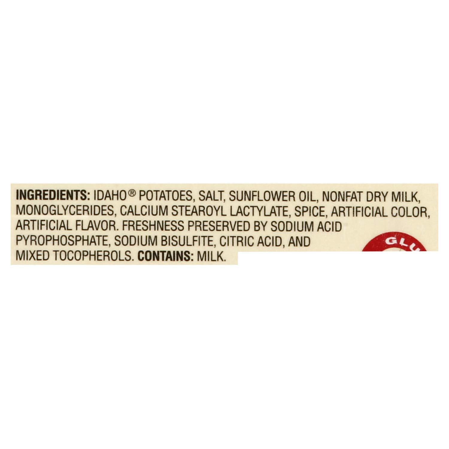 Idahoan Real Premium Mashed Potatoes, Made with Gluten-Free 100-Percent Real Idaho Potatoes, 3.25lb Carton (65 Servings)