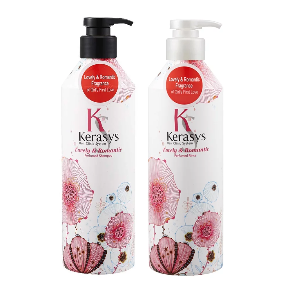 [ Kerasys ] Lovely & Romantic Perfumed Shampoo & Rinse SET 600ml