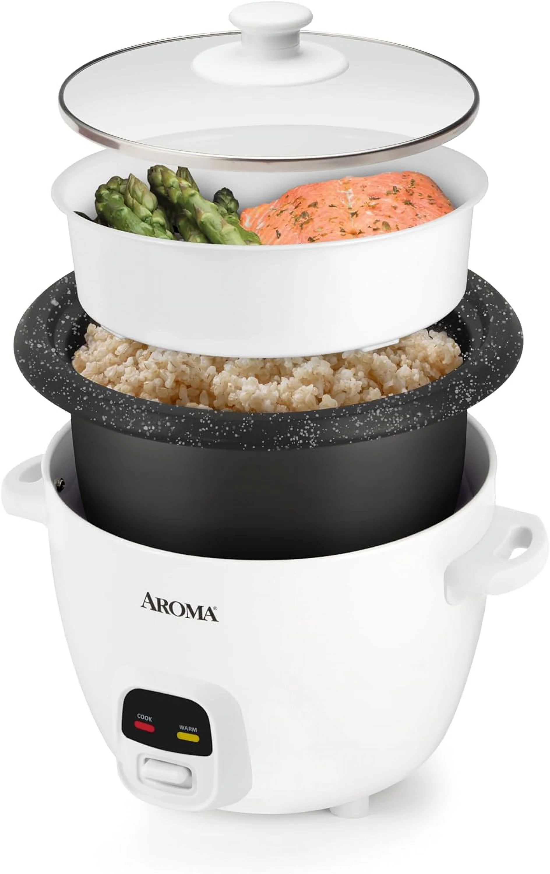AROMA 20-Cup Cooked, 5Qt Rice & Grain Cooker ARC-390NGP Refurbished Refurbished