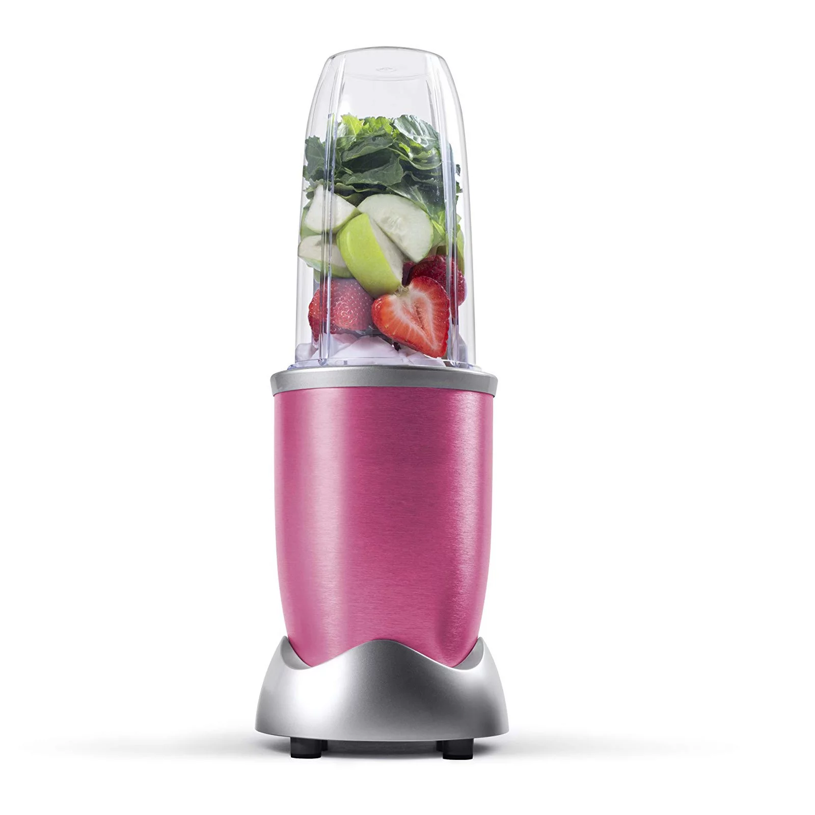 Kitchen Countertop Blender - for Smoothies Shakes & Drinks with 32 Oz Glass Jar (Pink)