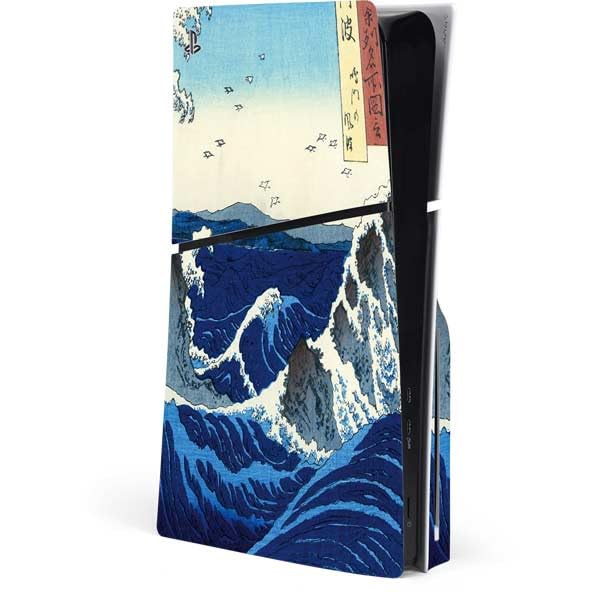 Skinit Decal Gaming Skin Compatible with PS5 Slim Disk Console - Officially Licensed Green Wheat Fields by Vincent Van Gogh Design