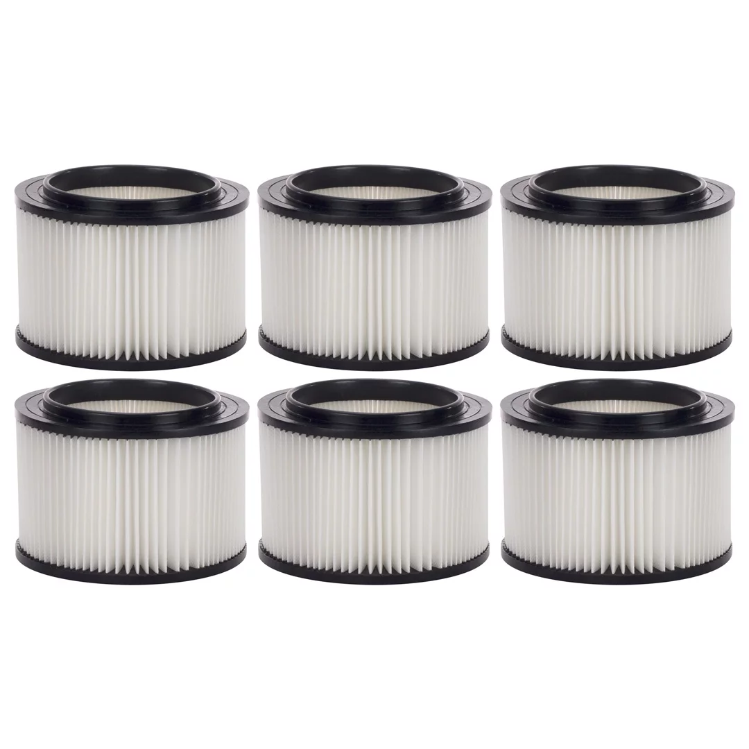 6 Pack Replacement Filters 9-17810 Compatible with Shop Vac Craftsman 17810, Fits 3 to 4 Gallon Wet/Dry Vacs