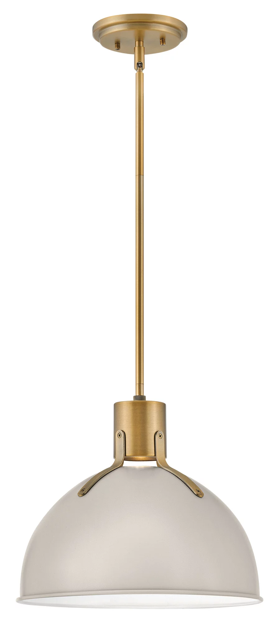 3487SK-Hinkley Lighting-Argo - 14 Inch 6.5W 1 LED Small Pendant-Satin Black Finish