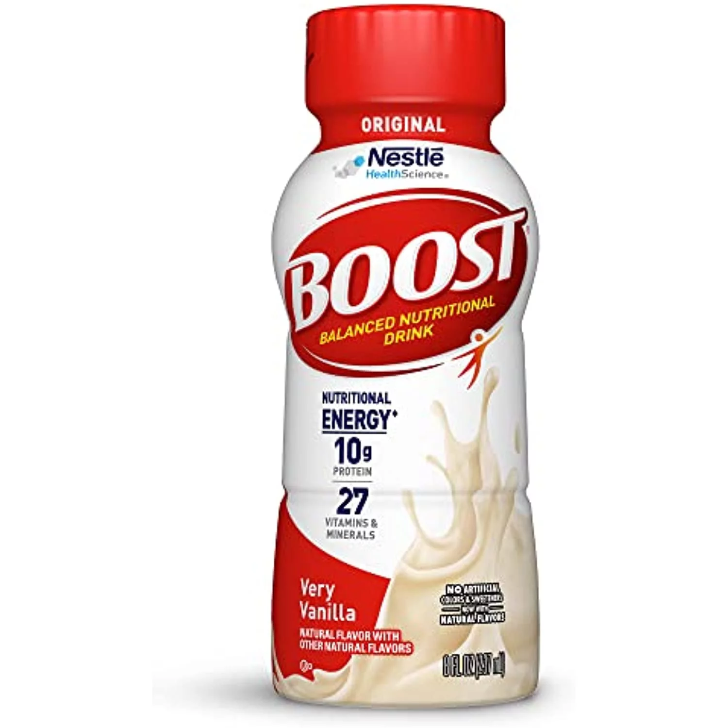 BOOST Original Nutritional Drinks, Very Vanilla, 8 Fl Oz Bottles (Pack of 24)