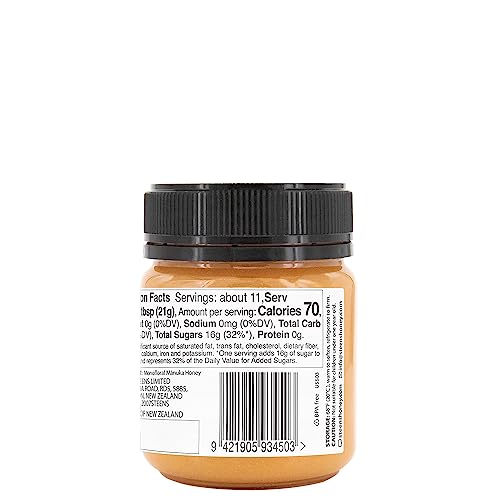 Steens Manuka Honey - MGO 515+ - Pure & Raw 100% Certified UMF 15+ Manuka Honey - Bottled and Sealed in New Zealand - 7.9 oz Jar
