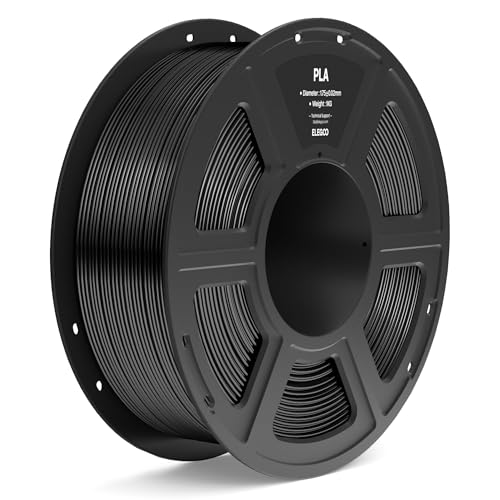 ELEGOO PLA Filament 1.75mm Bundle 4KG, 3D Printer Filament Dimensional Accuracy +/- 0.02mm, 4pcs 1kg Spool(2.2lbs) Fit Most FDM 3D Printers (Black, White, Dark Blue, True Red)