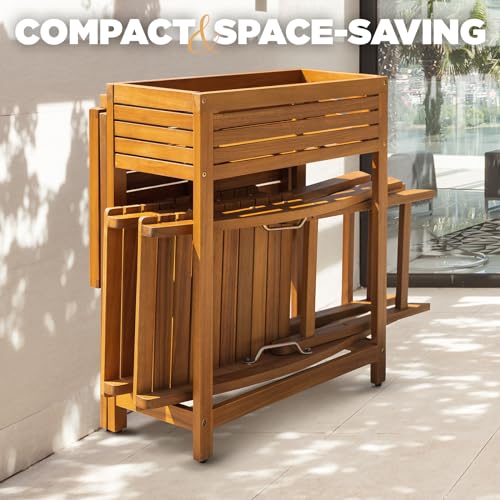 IDZO Heavy Duty 500lbs Weight Capacity Wicker Bistro Table and Chairs Set of 2 with Olefin Fabric Soft Cushions